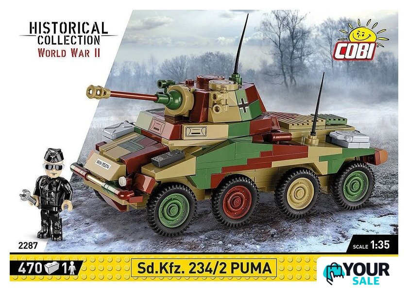 Конструктор Cobi Historical Collection WWII Sd Kfz 234/2 Puma - Изображение №1 — Интернет-магазин Your Sale