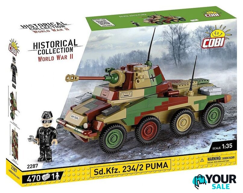 Конструктор Cobi Historical Collection WWII Sd Kfz 234/2 Puma - Изображение №11 — Интернет-магазин Your Sale