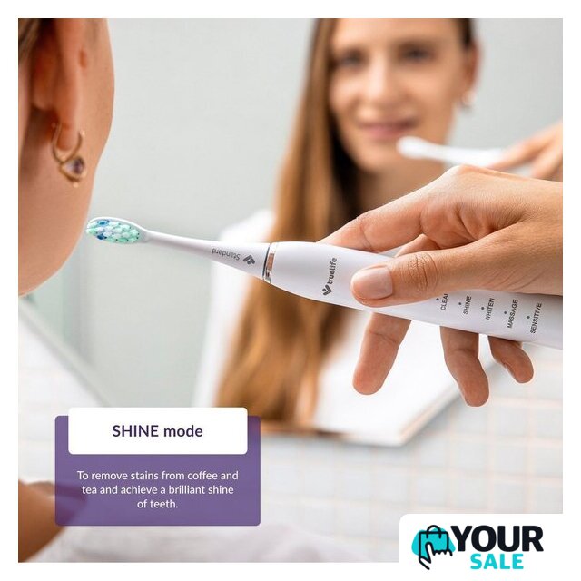 Комплект электрических зубных щеток TrueLife SonicBrush Clean30 Duo - Изображение №6 — Интернет-магазин Your Sale