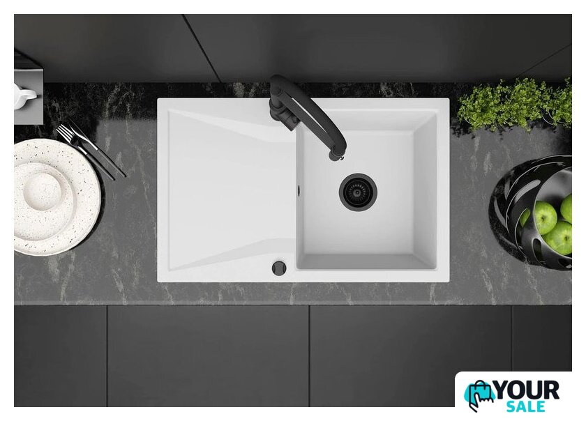 Кухонная мойка Kernau KGS J 5079 1B1D Pure White - Изображение №2 — Интернет-магазин Your Sale