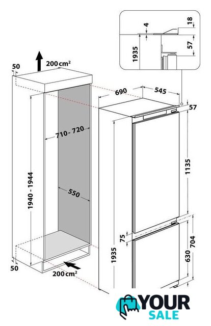 Холодильник Whirlpool SP40 812 EU 2 - Изображение №13 — Интернет-магазин Your Sale