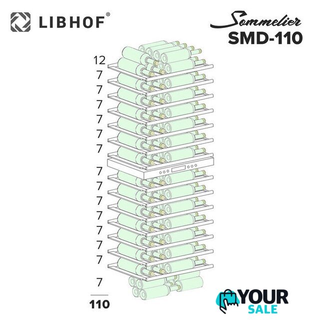 Винный шкаф Libhof Sommelier SMD-110 slim black - Изображение №14 — Интернет-магазин Your Sale