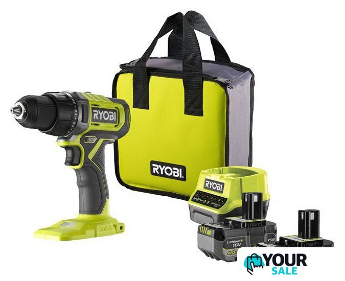Дрель-шуруповерт Ryobi RDD18-2C42S 5133005521 (с 2-мя АКБ 2 Ач+4 Ач, сумка) - Изображение №1 — Интернет-магазин Your Sale