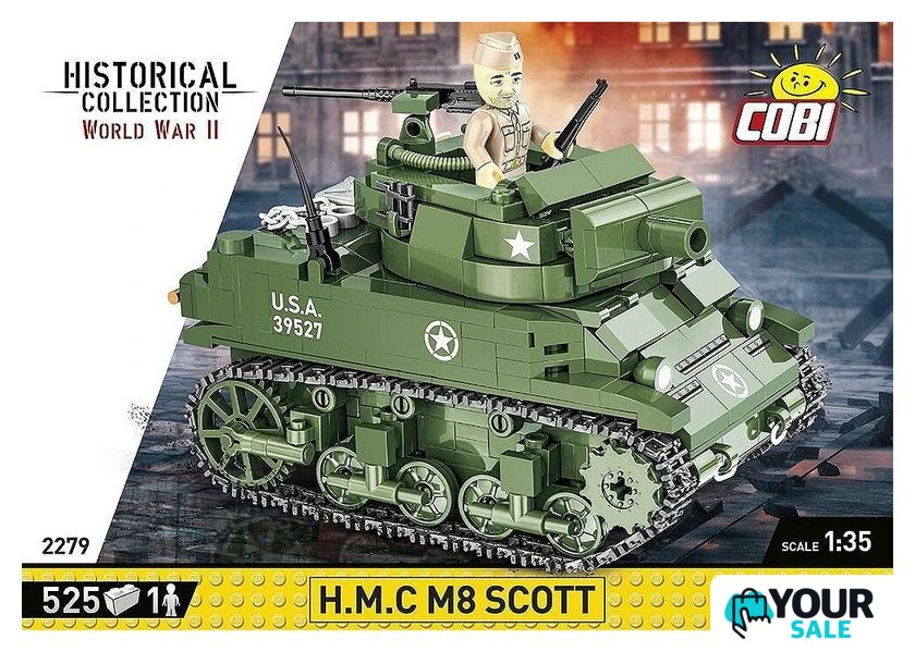 Конструктор Cobi Historical Collection WWII H.M.C. M8 Scott - Изображение №3 — Интернет-магазин Your Sale