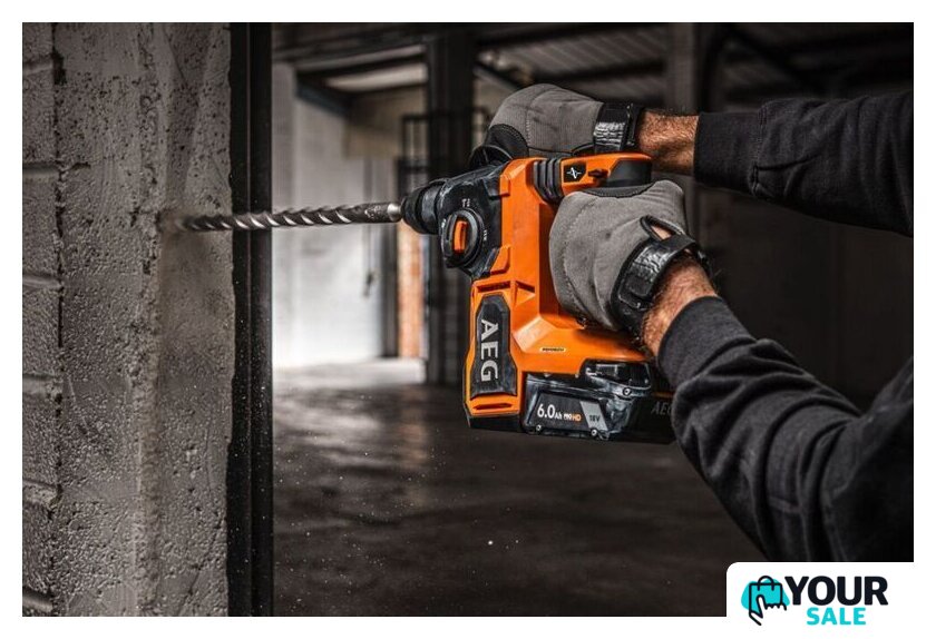 Перфоратор AEG Powertools BBH18BL2-502C 4935492343 (с 2-мя АКБ, кейс) - Изображение №3 — Интернет-магазин Your Sale