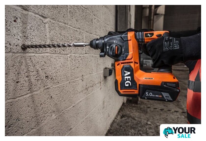 Перфоратор AEG Powertools BBH18BL2-502C 4935492343 (с 2-мя АКБ, кейс) - Изображение №5 — Интернет-магазин Your Sale