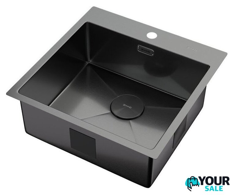 Кухонная мойка ZorG Zerox 51 IF PVD Gunblack - Изображение №2 — Интернет-магазин Your Sale