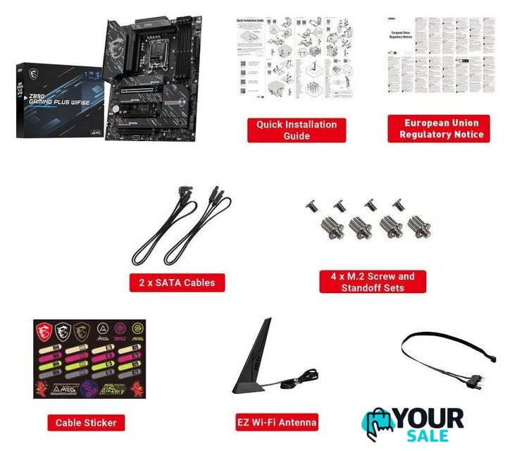 Материнская плата MSI Z890 Gaming Plus WiFi6E - Изображение №6 — Интернет-магазин Your Sale