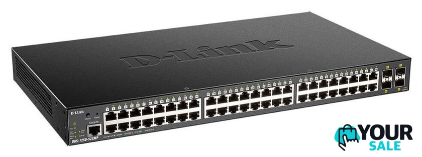 Управляемый коммутатор 2-го уровня D-Link DGS-1250-52XMP/A1A - Изображение №2 — Интернет-магазин Your Sale