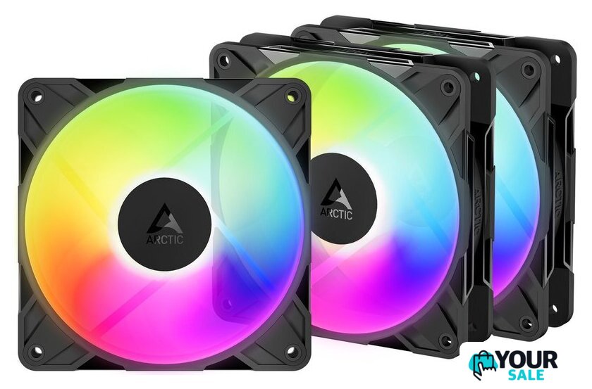 Комплект вентиляторов для корпуса Arctic P12 Pro Reverse A-RGB 3 Pack ACFAN00333A - Изображение №1 — Интернет-магазин Your Sale