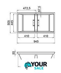 Кухонная мойка Elleci Dogma 100 Slim Black K86 EKD1008686MSLM (standard SIR) - Изображение №2 — Интернет-магазин Your Sale