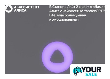 Умная колонка Яндекс Станция Лайт 2 (серый) - Изображение №7 — Интернет-магазин Your Sale