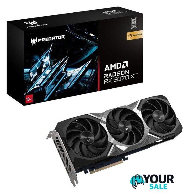 Видеокарта Acer Predator BiFrost Radeon RX 9070 XT OC 16GB DP.Z4FWW.P01 - Изображение №5 — Интернет-магазин Your Sale