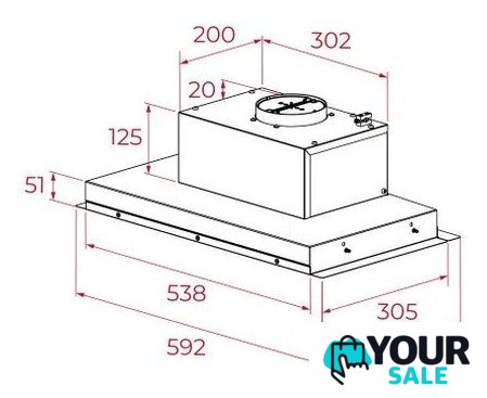 Кухонная вытяжка TEKA GFI 63030 KOS BK - Изображение №6 — Интернет-магазин Your Sale