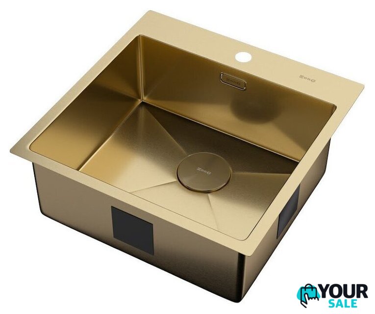 Кухонная мойка ZorG Zerox 51 IF PVD Gold - Изображение №2 — Интернет-магазин Your Sale