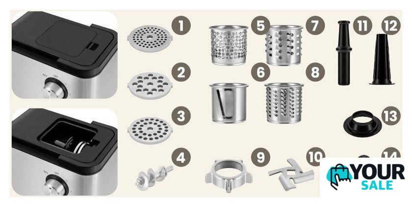 Мясорубка Zeegma Molen Chef Easy - Изображение №11 — Интернет-магазин Your Sale
