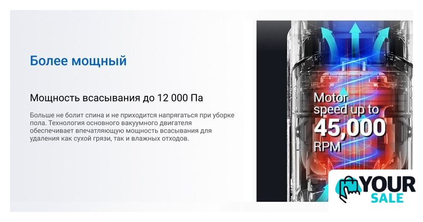 Вертикальный моющий пылесос Ezviz RH1 - Изображение №9 — Интернет-магазин Your Sale