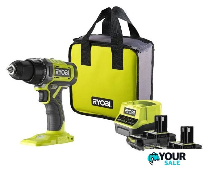 Дрель-шуруповерт Ryobi RDD18-2C20S 5133005520 (с 2-мя АКБ 2 Ач, сумка) - Изображение №1 — Интернет-магазин Your Sale