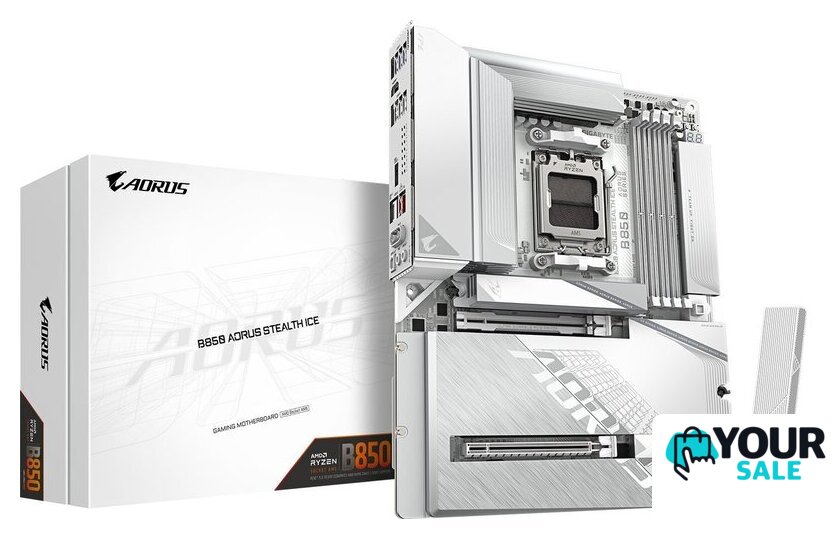 Материнская плата Gigabyte B850 Aorus Stealth Ice - Изображение №7 — Интернет-магазин Your Sale