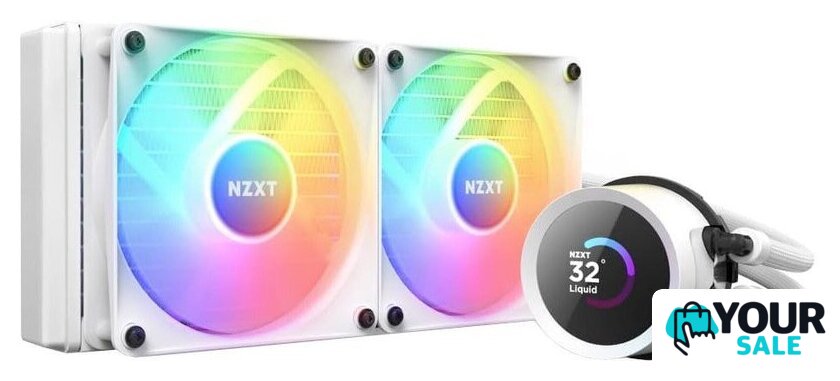 Система жидкостного охлаждения для процессора NZXT Kraken 240 RGB RL-KR240-W1 - Изображение №1 — Интернет-магазин Your Sale