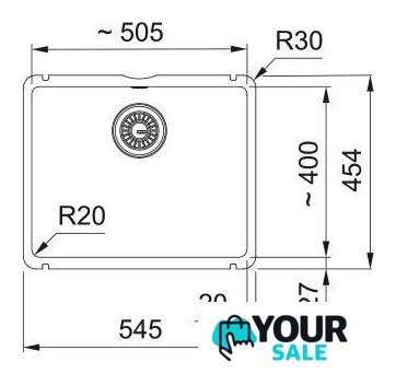 Кухонная мойка Franke KubusX KXK 110-51 126.0738.290 (белый) - Изображение №4 — Интернет-магазин Your Sale