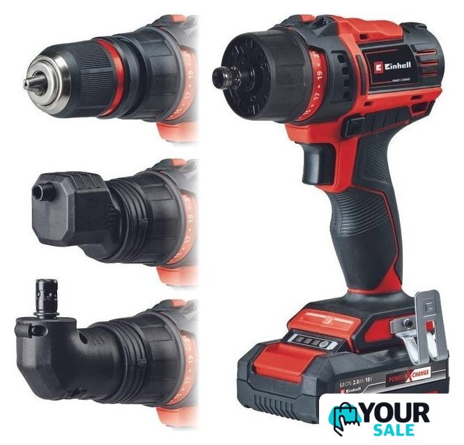 Дрель-шуруповерт Einhell E-CD 18/45 3X-Li 4513990 (с 1-им АКБ, кейс) - Изображение №2 — Интернет-магазин Your Sale