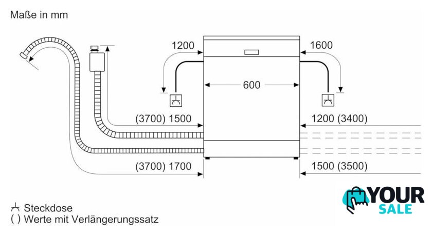 Отдельностоящая посудомоечная машина Bosch Serie 6 SMS6ZCI16E - Изображение №4 — Интернет-магазин Your Sale