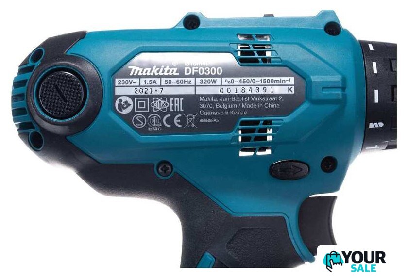 Дрель-шуруповерт Makita DF0300X1 (с отверткой) - Изображение №5 — Интернет-магазин Your Sale