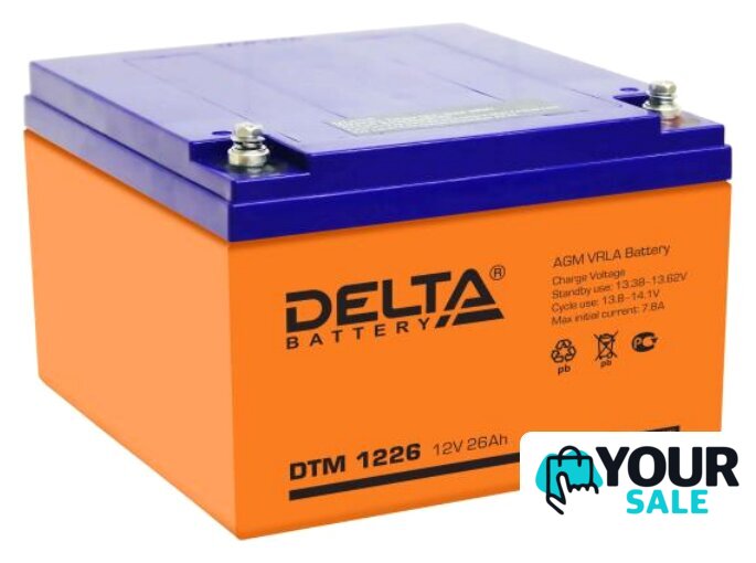 Аккумулятор для ИБП Delta DTM 1226 (12В/26 А·ч) - Изображение №1 — Интернет-магазин Your Sale