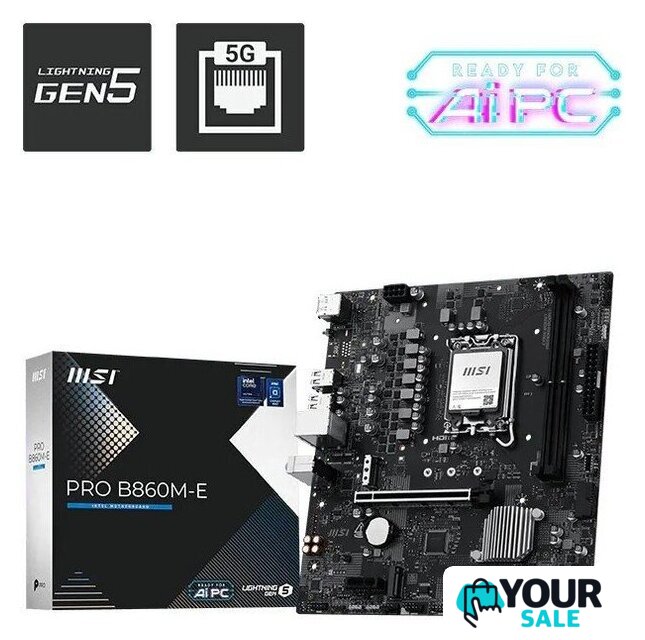 Материнская плата MSI Pro B860M-E - Изображение №5 — Интернет-магазин Your Sale