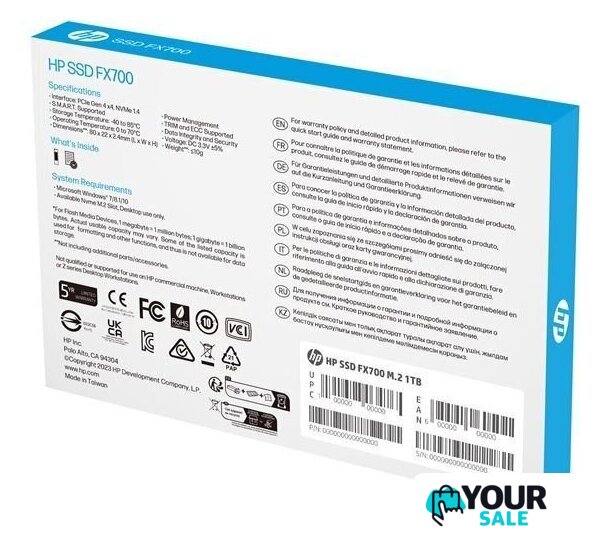SSD HP FX700 1TB 8U2N3AA - Изображение №6 — Интернет-магазин Your Sale