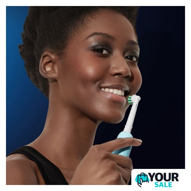 Комплект электрических зубных щеток Oral-B Pro Series 1 D305.523.3H (2 шт, черный/бирюзовый) - Изображение №9 — Интернет-магазин Your Sale