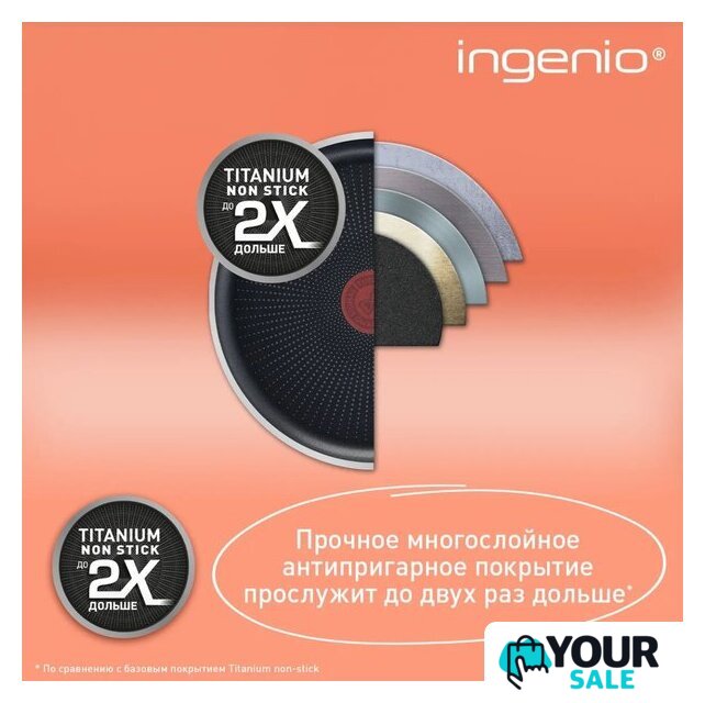 Набор кастрюль Tefal Ingenio Emotion L897S574 - Изображение №9 — Интернет-магазин Your Sale
