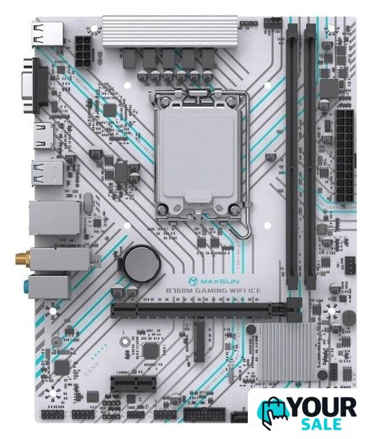 Материнская плата Maxsun B760M Gaming WiFi Ice - Изображение №1 — Интернет-магазин Your Sale