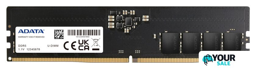 Оперативная память ADATA 8ГБ DDR5 4800 МГц AD5U48008G-S - Изображение №1 — Интернет-магазин Your Sale