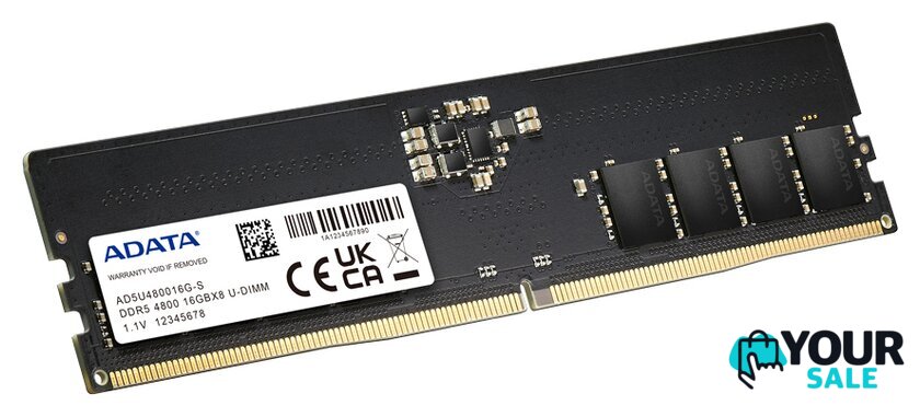 Оперативная память ADATA 8ГБ DDR5 4800 МГц AD5U48008G-S - Изображение №2 — Интернет-магазин Your Sale