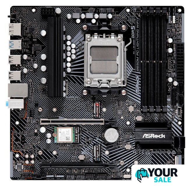 Материнская плата ASRock B650M PG Lightning WiFi - Изображение №2 — Интернет-магазин Your Sale