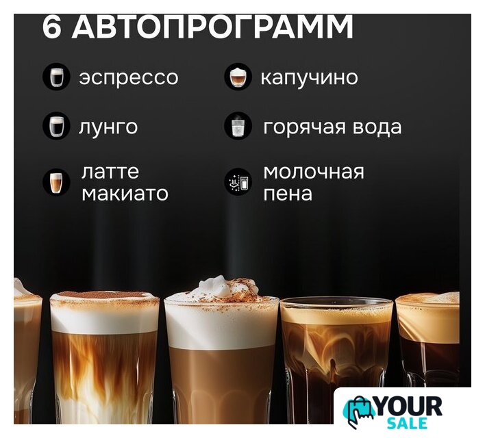 Кофемашина Zigmund & Shtain ZACM-2100 - Изображение №4 — Интернет-магазин Your Sale