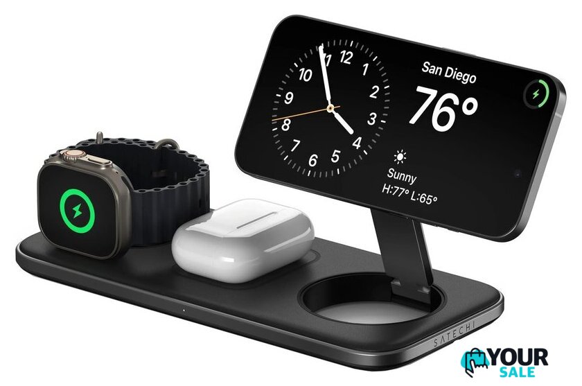 Беспроводное зарядное Satechi Qi2 Trio Wireless Charging Pad - Изображение №1 — Интернет-магазин Your Sale
