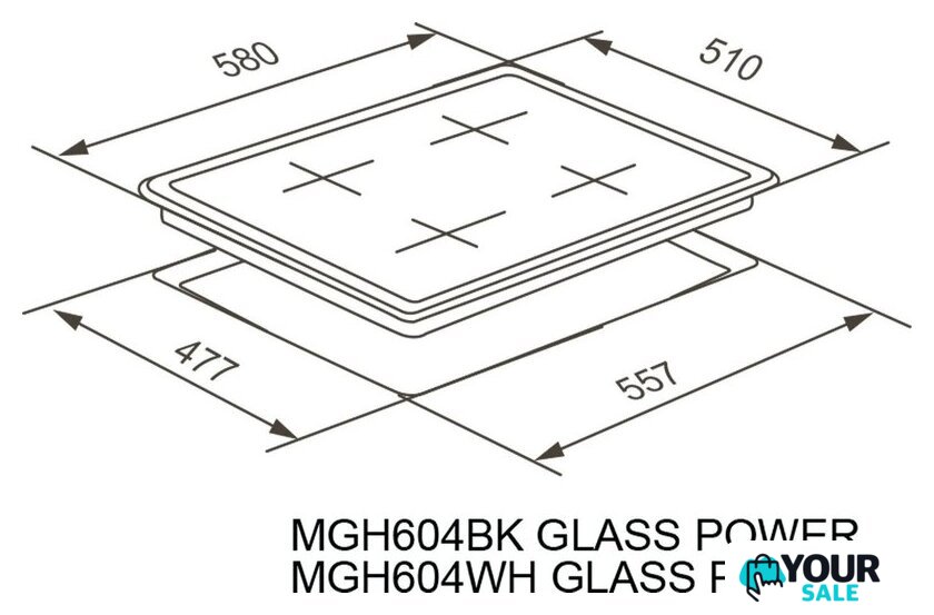 Варочная панель Meferi MGH604BK Glass Power - Изображение №19 — Интернет-магазин Your Sale