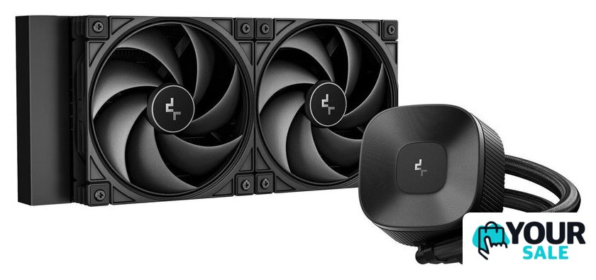 Система жидкостного охлаждения для процессора DeepCool LE240 V2 Zero Dark R-LE240ZERO-BKLNMD-G-1 - Изображение №1 — Интернет-магазин Your Sale