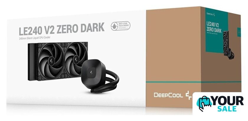 Система жидкостного охлаждения для процессора DeepCool LE240 V2 Zero Dark R-LE240ZERO-BKLNMD-G-1 - Изображение №6 — Интернет-магазин Your Sale