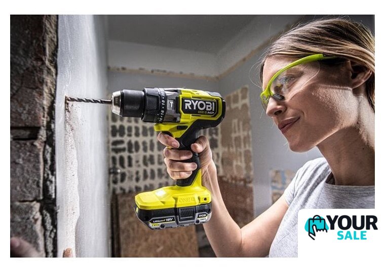 Ударная дрель-шуруповерт Ryobi RPD18X-242S 5133005283 (с 2-мя АКБ 2 Ач+4 Ач, сумка) - Изображение №3 — Интернет-магазин Your Sale