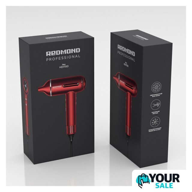 Фен Redmond (Редмонд) HD1700 (красный) - Изображение №11 — Интернет-магазин Your Sale