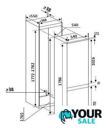 Холодильник MPM 250-FFI-64 - Изображение №3 — Интернет-магазин Your Sale