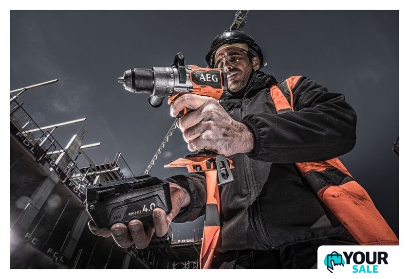 Ударная дрель-шуруповерт AEG Powertools BSB 18C3BL-402C 4935478938 (с 2-мя АКБ 4 Ач, кейс) - Изображение №3 — Интернет-магазин Your Sale