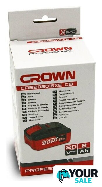 Аккумулятор Crown CAB208016XE CB (20В/8 Ач) - Изображение №5 — Интернет-магазин Your Sale