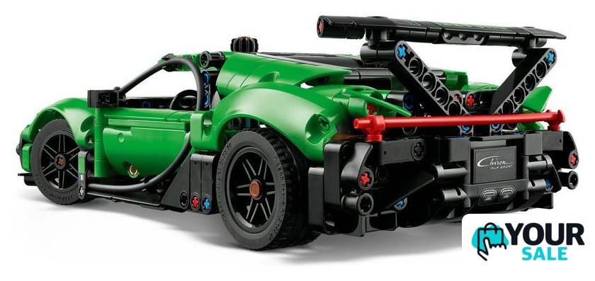 Конструктор LEGO Technic 42241 Green Bugatti Chiron Pur Sport Hypercar - Изображение №4 — Интернет-магазин Your Sale