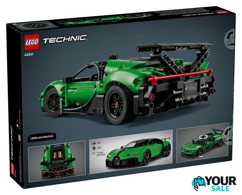 Конструктор LEGO Technic 42241 Green Bugatti Chiron Pur Sport Hypercar - Изображение №12 — Интернет-магазин Your Sale