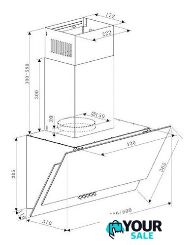 Кухонная вытяжка Making Oasis Everywhere NC-50B - Изображение №2 — Интернет-магазин Your Sale